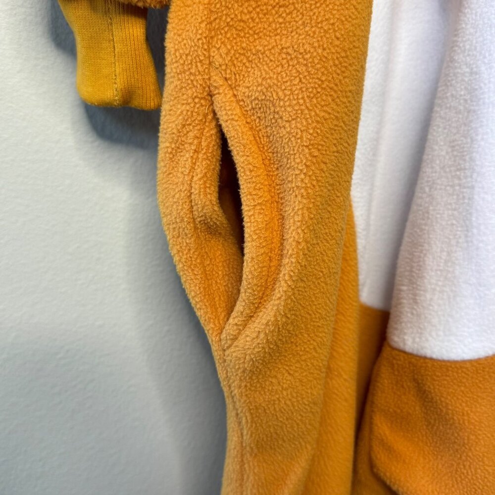 KANGAROO Animal Onesie Pajamas Kids 5-6 Cozy Hooded Brown Halloween Costume - Picture 5 of 7